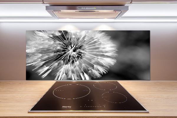 Cooker splashback dandelions