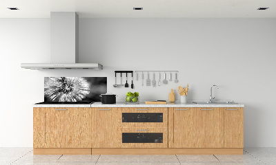 Cooker splashback dandelions