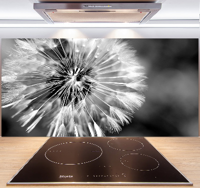 Cooker splashback dandelions