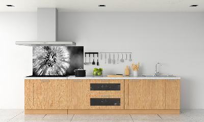 Cooker splashback dandelions