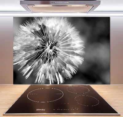 Cooker splashback dandelions