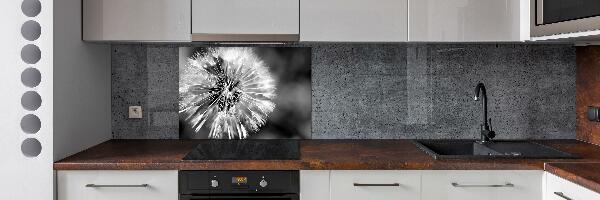 Cooker splashback dandelions