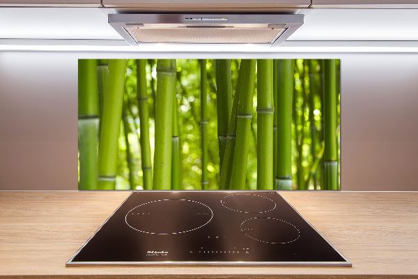 Cooker splashback Bamboo