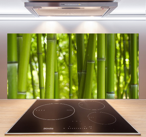 Cooker splashback Bamboo