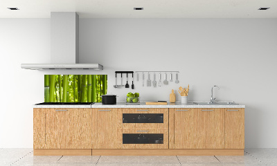 Cooker splashback Bamboo