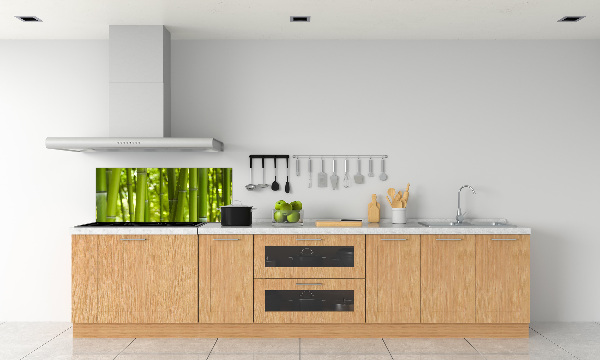 Cooker splashback Bamboo