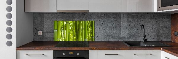 Cooker splashback Bamboo