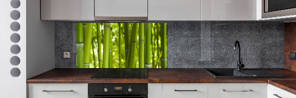 Cooker splashback Bamboo