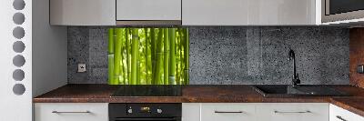 Cooker splashback Bamboo