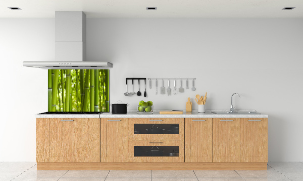 Cooker splashback Bamboo