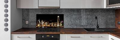 Cooker splashback Hong Kong at night