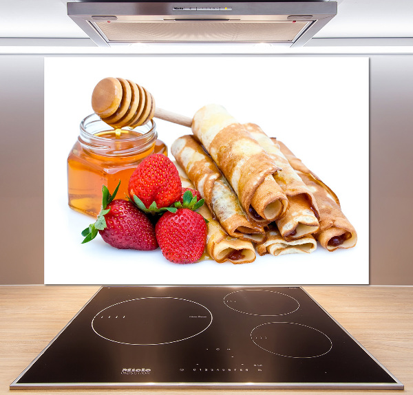 Kitchen splashback Delicious pancakes