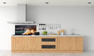 Cooker splashback New York at night