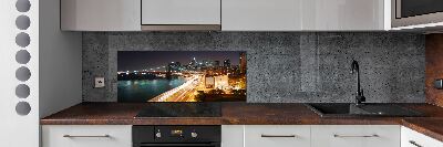 Cooker splashback New York at night