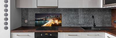 Cooker splashback New York at night