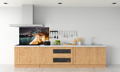 Cooker splashback New York at night