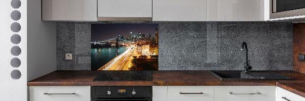 Cooker splashback New York at night