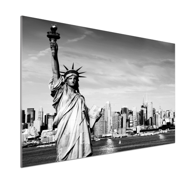 Cooker splashback statue of Liberty