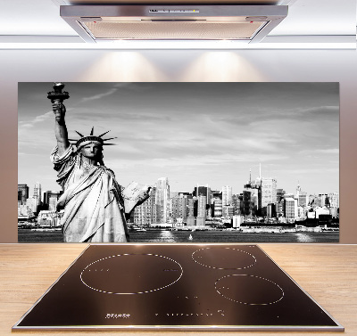 Cooker splashback statue of Liberty