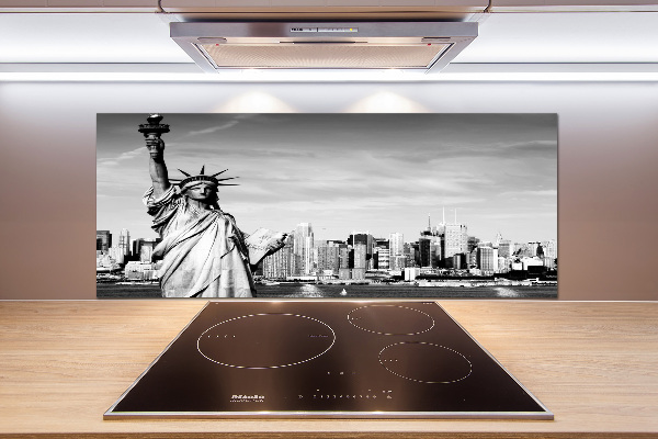 Cooker splashback statue of Liberty