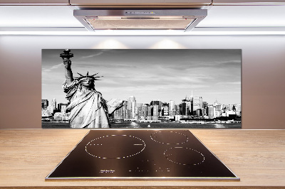 Cooker splashback statue of Liberty