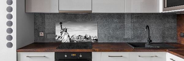 Cooker splashback statue of Liberty