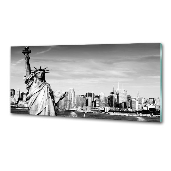 Cooker splashback statue of Liberty