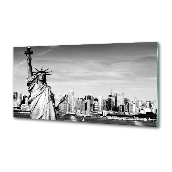 Cooker splashback statue of Liberty