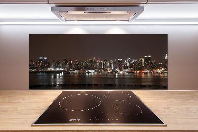 Cooker splashback New York at night