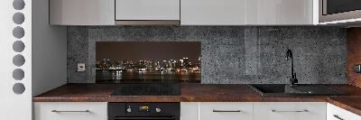 Cooker splashback New York at night