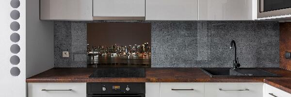 Cooker splashback New York at night