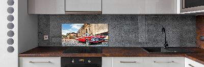 Kitchen splashback Red Chevrolet