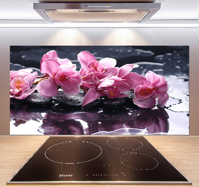 Cooker splashback Pink orchid