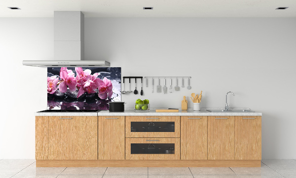 Cooker splashback Pink orchid