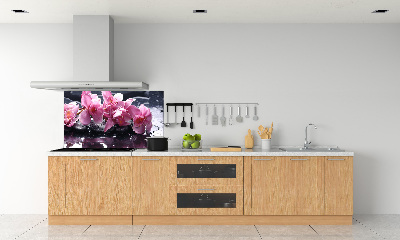 Cooker splashback Pink orchid