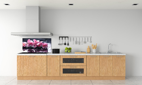 Cooker splashback Pink orchid