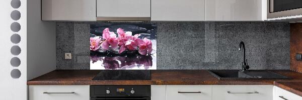 Cooker splashback Pink orchid