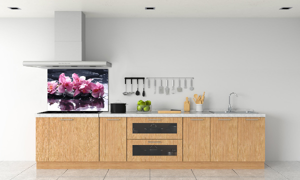 Cooker splashback Pink orchid