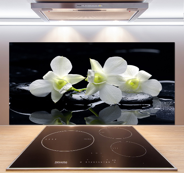 Cooker splashback Orchid