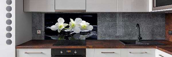 Cooker splashback Orchid