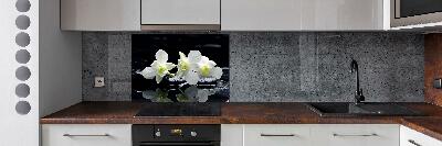 Cooker splashback Orchid