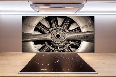 Kitchen splashback panel Aircraft engine