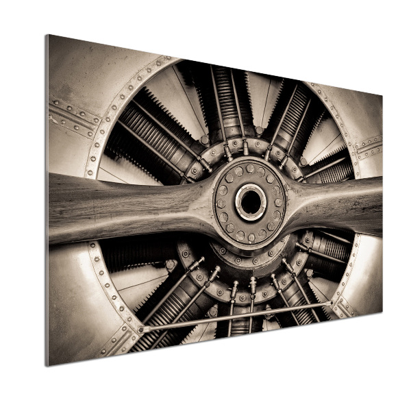 Kitchen splashback panel Aircraft engine