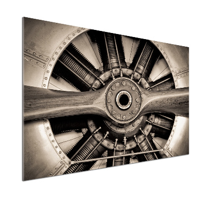 Kitchen splashback panel Aircraft engine