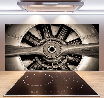 Kitchen splashback panel Aircraft engine