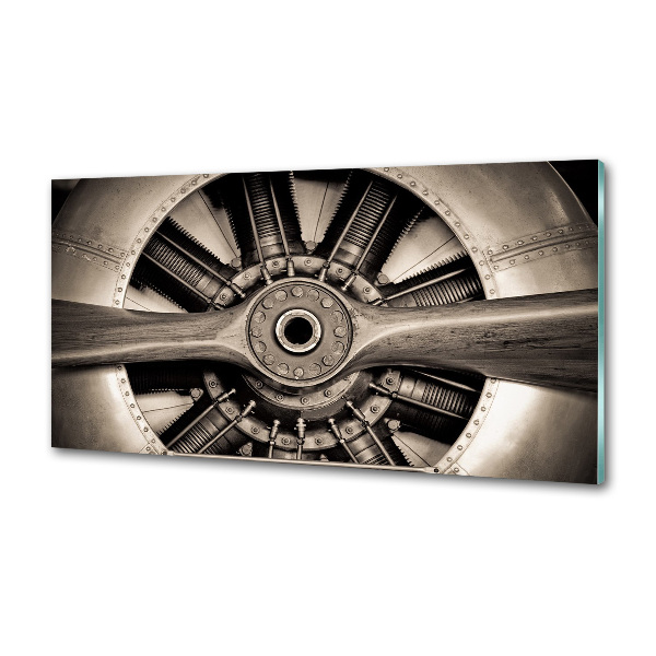 Kitchen splashback panel Aircraft engine