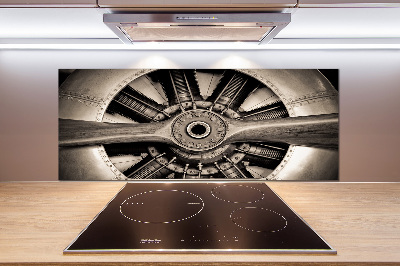 Kitchen splashback panel Aircraft engine