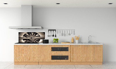 Kitchen splashback panel Aircraft engine