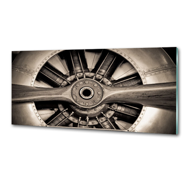 Kitchen splashback panel Aircraft engine