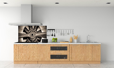 Kitchen splashback panel Aircraft engine